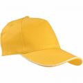 Čepice s kšiltem, žlutá