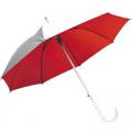 Automatický deštník, stříbrno-červený