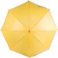 Deštník s LED svítilnou v rukojeti, žlutý