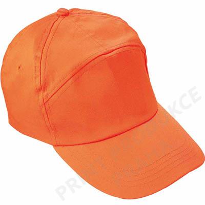 Čepička bavlněná, oranžová