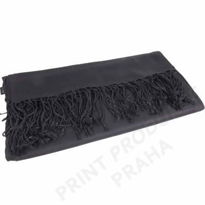 Pashmina unisex, černá
