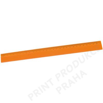 Plastové pravítko, oranžové