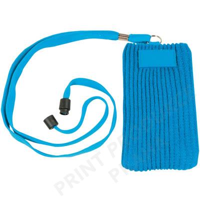 Pouzdro na mobil a mp3, světle modré