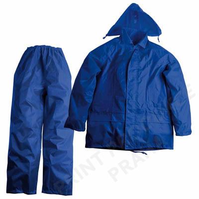 Nepromokavá souprava bundy a kalhot L-XL, modrá