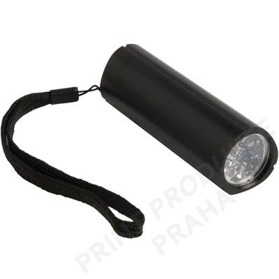 Svítilna 3 led diod, černá
