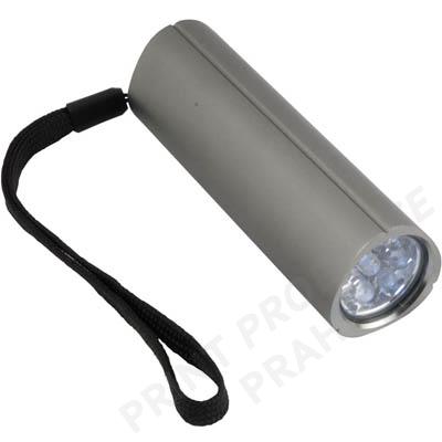 Svítilna 3 led diod, stříbrná