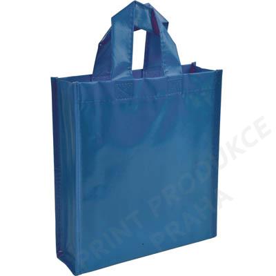 Nákupní taška, laminovaná netkaná textilie, tmavě modrá