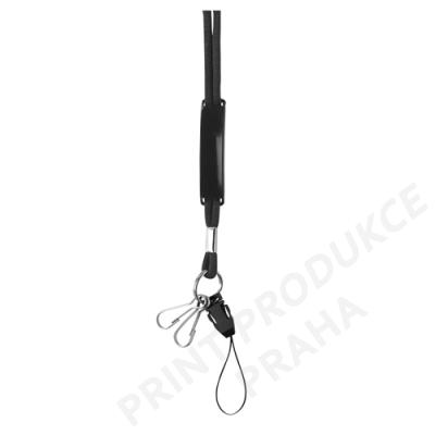 multifunkční šňůrka, lanyard s PVC štítkem BADGE