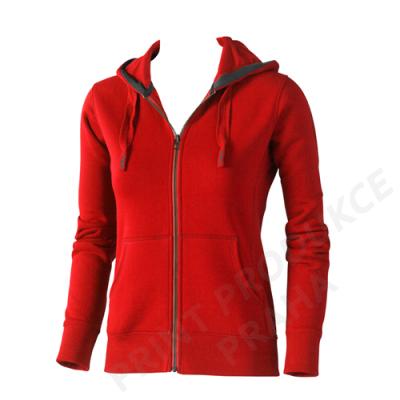 dámská mikina s kapucí a zipem zn. ELEVATE, 80% bavlna, 20% polyester, 300 gr. ARORA
