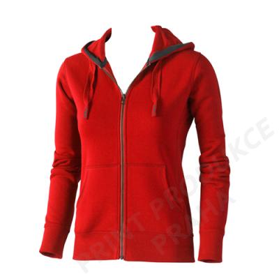 dámská mikina s kapucí a zipem zn. ELEVATE, 80% bavlna, 20% polyester, 300 gr. ARORA