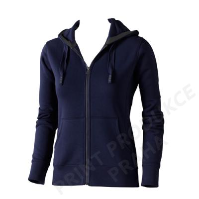 dámská mikina s kapucí a zipem zn. ELEVATE, 80% bavlna, 20% polyester, 300 gr. ARORA