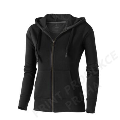 dámská mikina s kapucí a zipem zn. ELEVATE, 80% bavlna, 20% polyester, 300 gr. ARORA