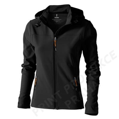 dámská softshellová bunda zn. ELEVATE, 90% polyester, 10% elastan, 300 gr., vodní sloupec 5000 mm, prodyšnost 3000 g/m2 LANGELA