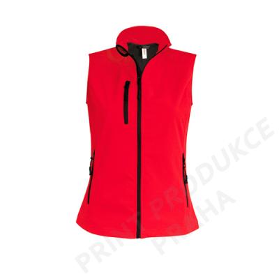 dámská softshellová vesta zn. KARIBAN, 95% polyester, 5% elastan, vodní sloupec 8000 mm, prodyšnost 3000 g/m2 GOULI