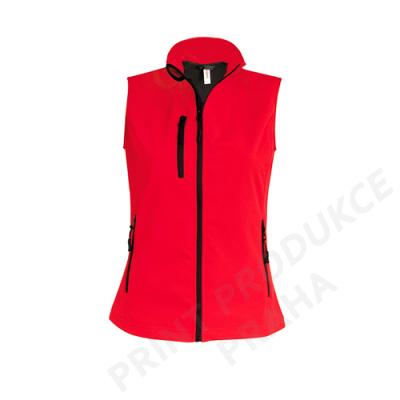 dámská softshellová vesta zn. KARIBAN, 95% polyester, 5% elastan, vodní sloupec 8000 mm, prodyšnost 3000 g/m2 GOULI