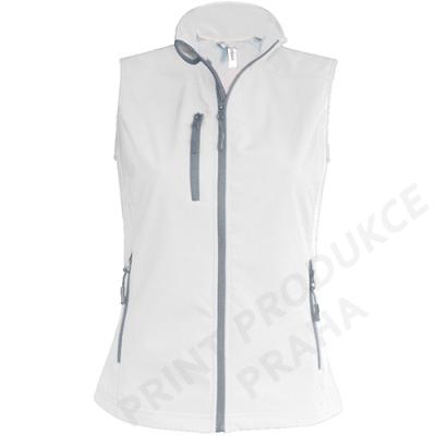 dámská softshellová vesta zn. KARIBAN, 95% polyester, 5% elastan, vodní sloupec 8000 mm, prodyšnost 3000 g/m2 GOULI