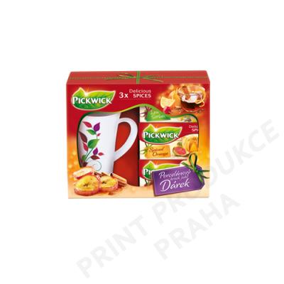 dárkové balení čajů zn. PICKWICK s hrnkem  GRAPES